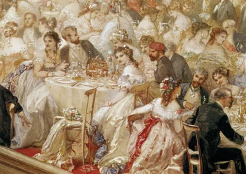 Abendessen in den Tuilerien (Detail)